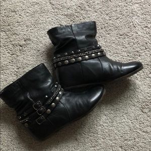 Wedged booties